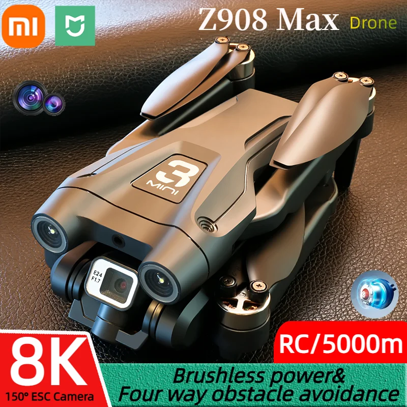 

Xiaomi Mijia Z908 Pro Max Drone Brushless Motor 8K GPS Professional Dual HD Aerial Photography FPV Obstacle Avoidance Quadrotor