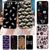 phone case for iphone 11 12 13 pro max 7 8 2022 se xr xs max 5 5s 6 6s plus soft silicone case cover witch moon tarot cards