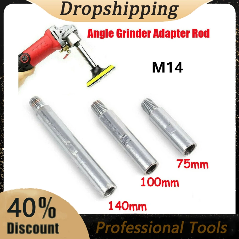 3x Angle Grinder Polisher Extension Rod M14 Adapter Connecting Rod Polishing Accessories Angle Grinder Extension Connecting Rod enlarge
