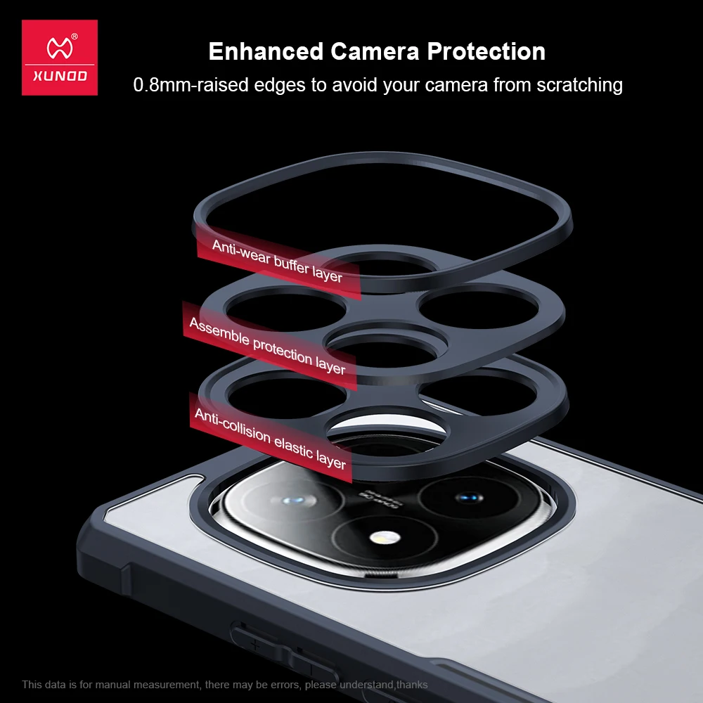 Фото Чехол для телефона Xundd для Oppo Reno 13 Pro Reno 13F 5G, подушка безопасности с защитой от падения, акриловая + прозрачная задняя крышка из ТПУ для Reno 13 Pro №3