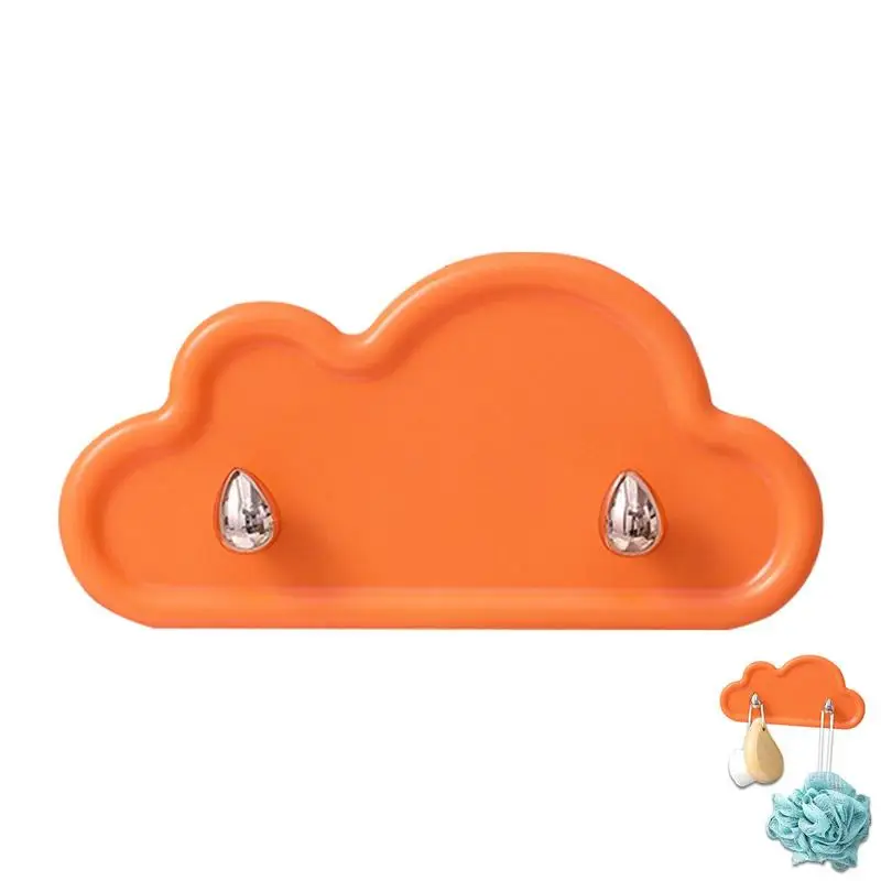 

Cloud Hook Cloud Adhesive Key Holder For Wall Novelty Adhesive Cute Key Hanger Organizer Decorative Hooks For Girls Bedroom