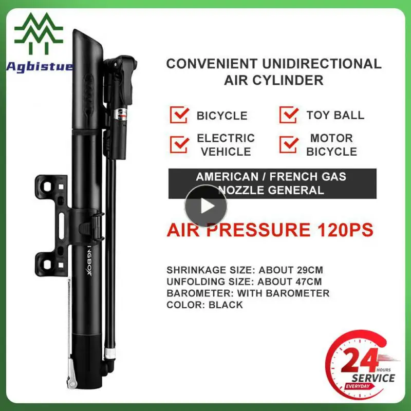 

Powerful Tire Air Inflator Detachable Bicycle Pump 120psi Light Weight Basketball Bicycle Tire Fill Pump Cross Border Bike Pump