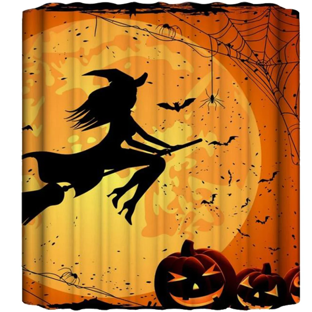 

1Pc Scary Curtain Pumpkin Curtain Curtain Fabric Party Favors