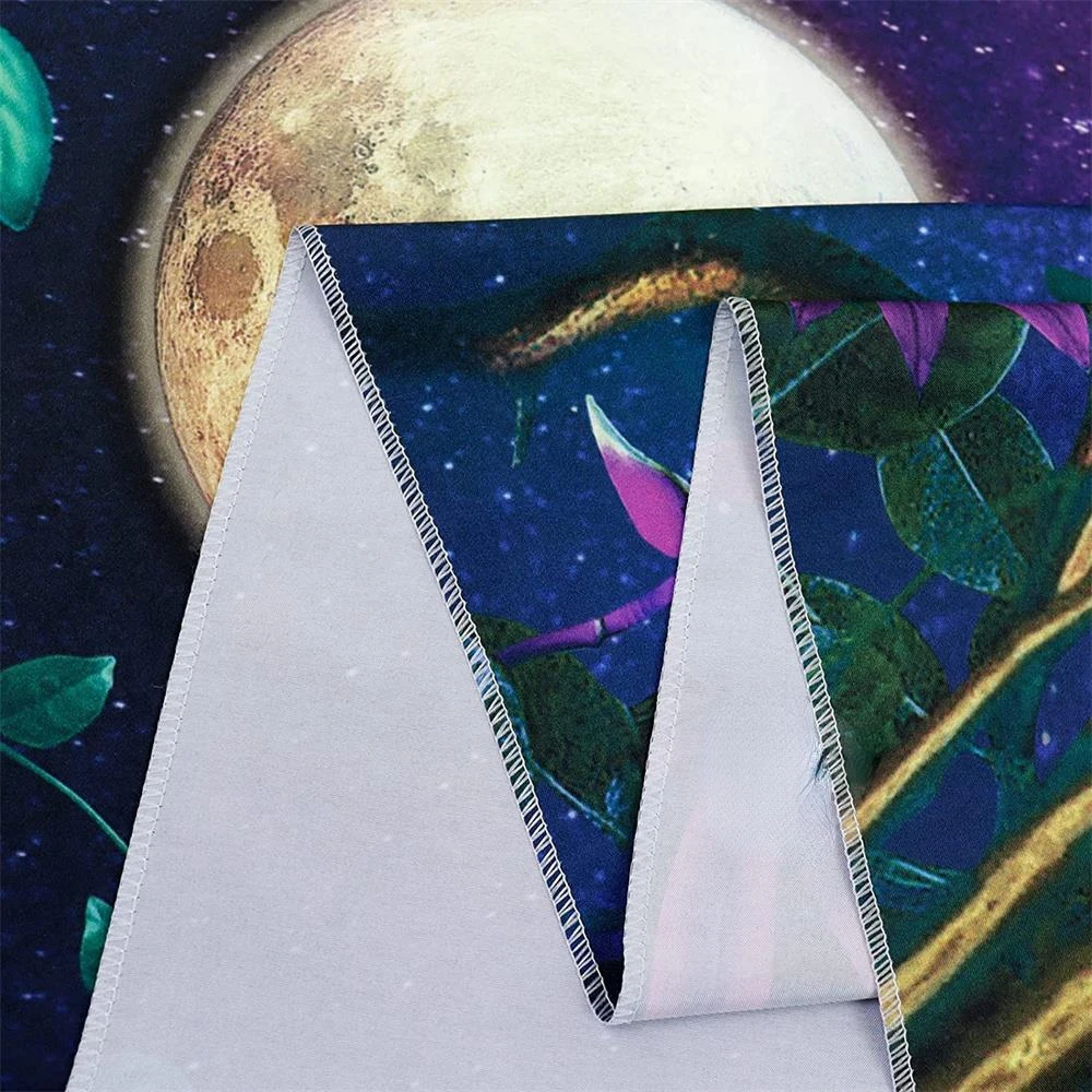 Гобелен Galaxy Blacklight настенный неоновый декор для комнаты с УФ-реактивными грибами