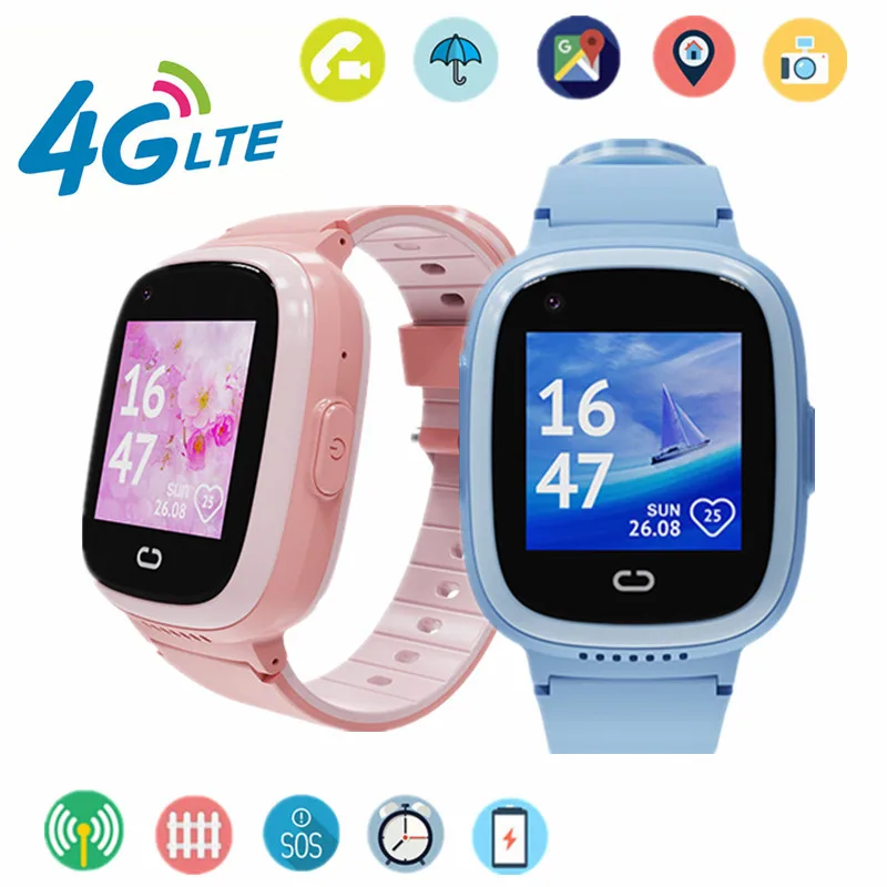 

4G Детские Смарт-часы с функцией видеозвонка SOS телефон часы водонепроницаемый GPS WIFI LBS расположение камера дистанционный монитор Детские Смарт-часы LT30