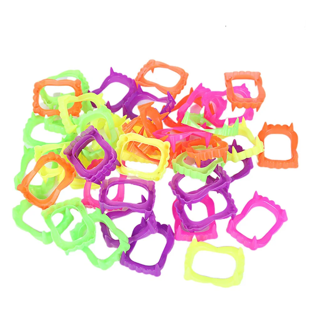 

50 шт., пластиковые колпачки для зубов для Хэллоуина