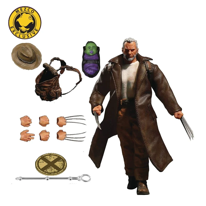 

Mezco Toyz Old Man Logan 1:12 Collective Marvel Wolverine Action Figure Anime Model Collectible Toys Children's Holiday Gifts