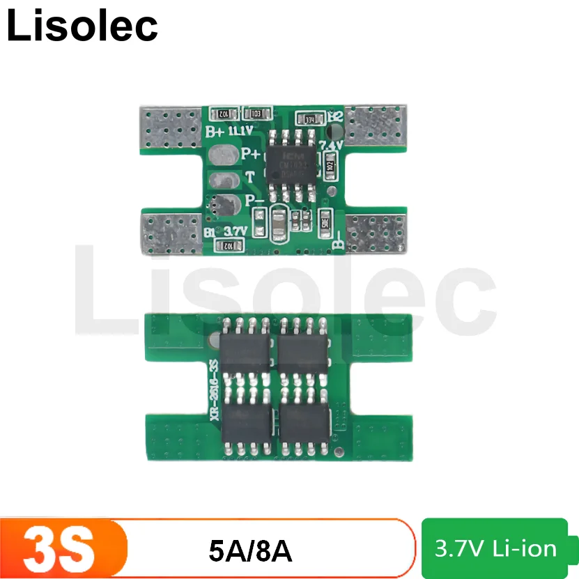 

5 шт., защитная плата BMS 3S для литиевых аккумуляторов 11,1 В, 5 А, 8 А