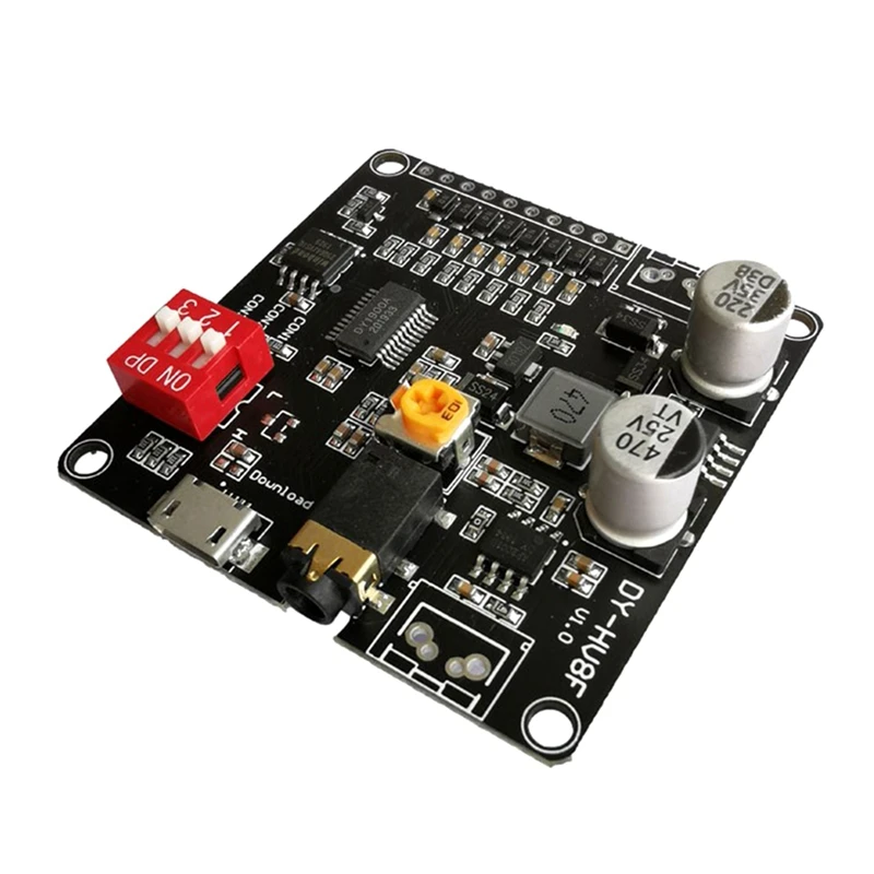 

DY-HV8F 12V/24V Trigger Serial Port Control 10W/20W голосовой модуль воспроизведения с флэш-памятью 8MB