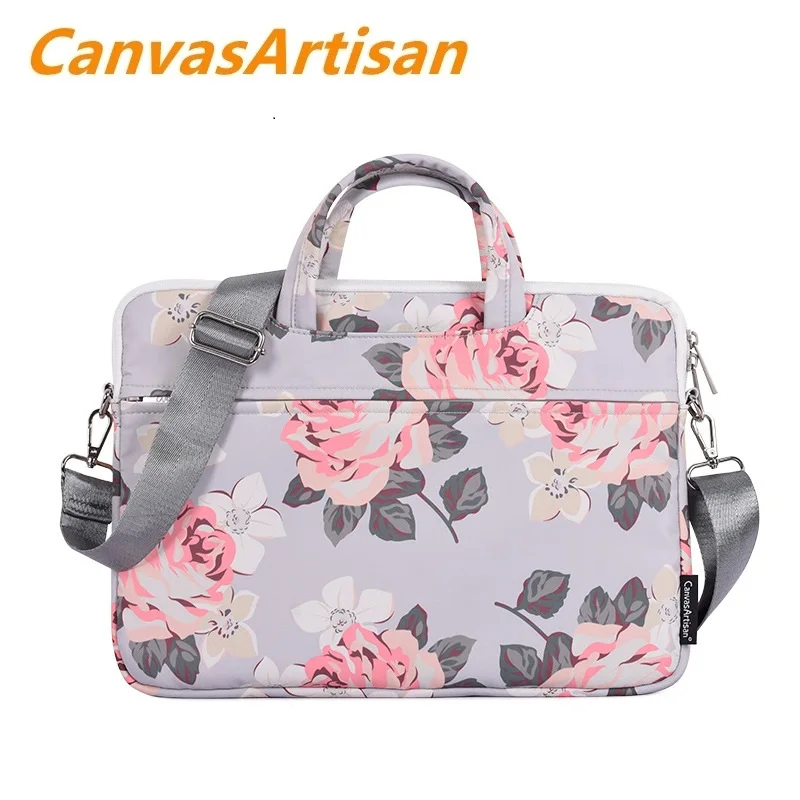 

Brand Messenger Handbag Man Lady Laptop Bag 13,14,15.6 Inch Shoulder Rose Women Case For MacBook Notebook Computer PC DropShip