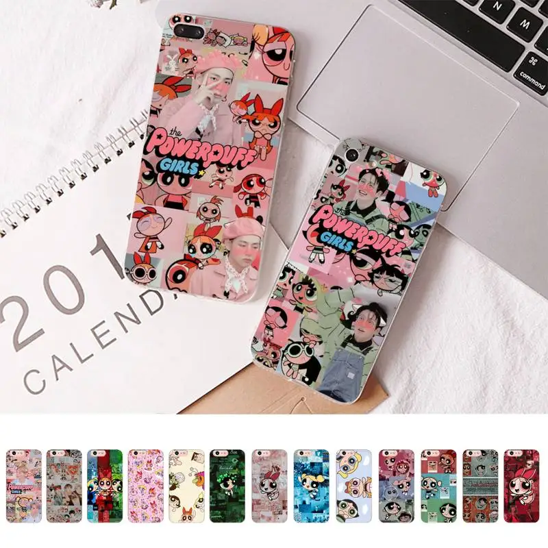 

Bandai Cute Cartoon Powerpuff Girls Phone Case for iPhone 11 12 13 mini pro XS MAX 8 7 6 6S Plus X 5S SE 2020 XR case