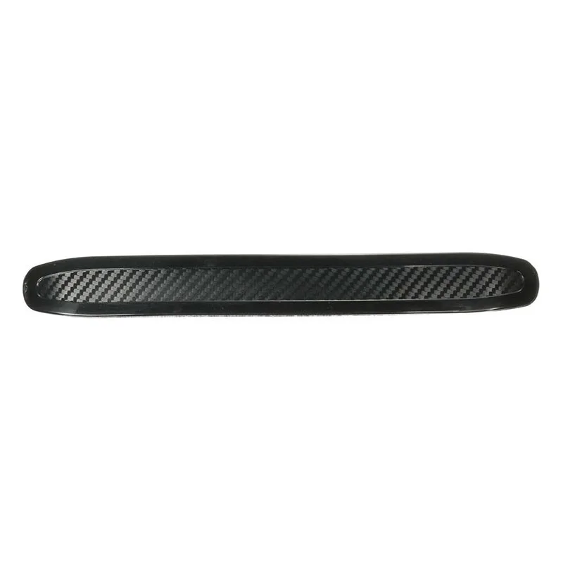 

Front Back Car Bumper Strip Anti-scratch 4pcs Rubber Guard Black carbon fiber 27*3cm Universal Durable High quality