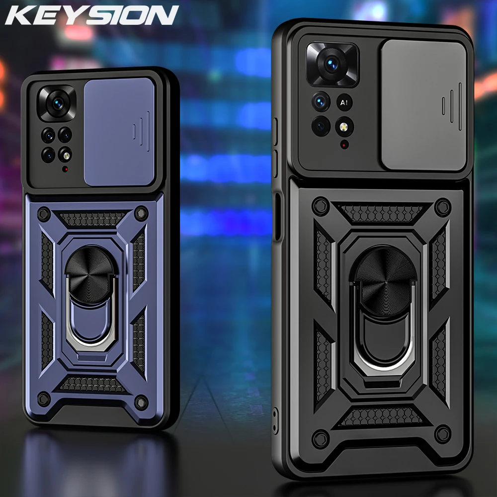 

KEYSION Shockproof Case for Redmi Note 11S 11 Pro 5G Camera Protection Phone Cover for Xiaomi POCO X4 NFC X3 GT M4 11T 11 Lite