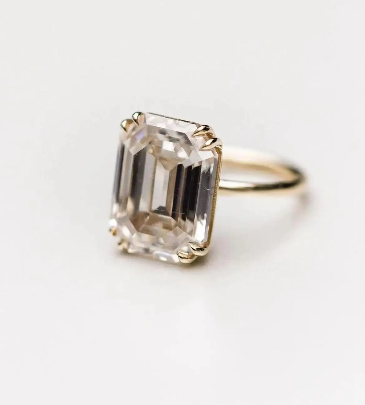 Holycome ювелирные изделия из муассанита 9K 14K солитер золото 11 5x15 мм классическое