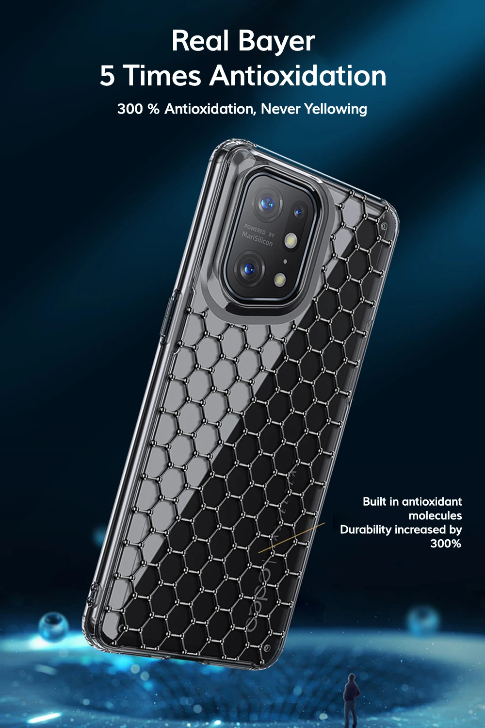 Kup UFLAXE Odporny Na Wstrząsy Futerał Do OPPO Znajdź X5 / X5 Pro WLONS Niemcy Bayer 4K HD Krystalicznie Czyste Tylna Pokrywa Anty-żółta Obudowa