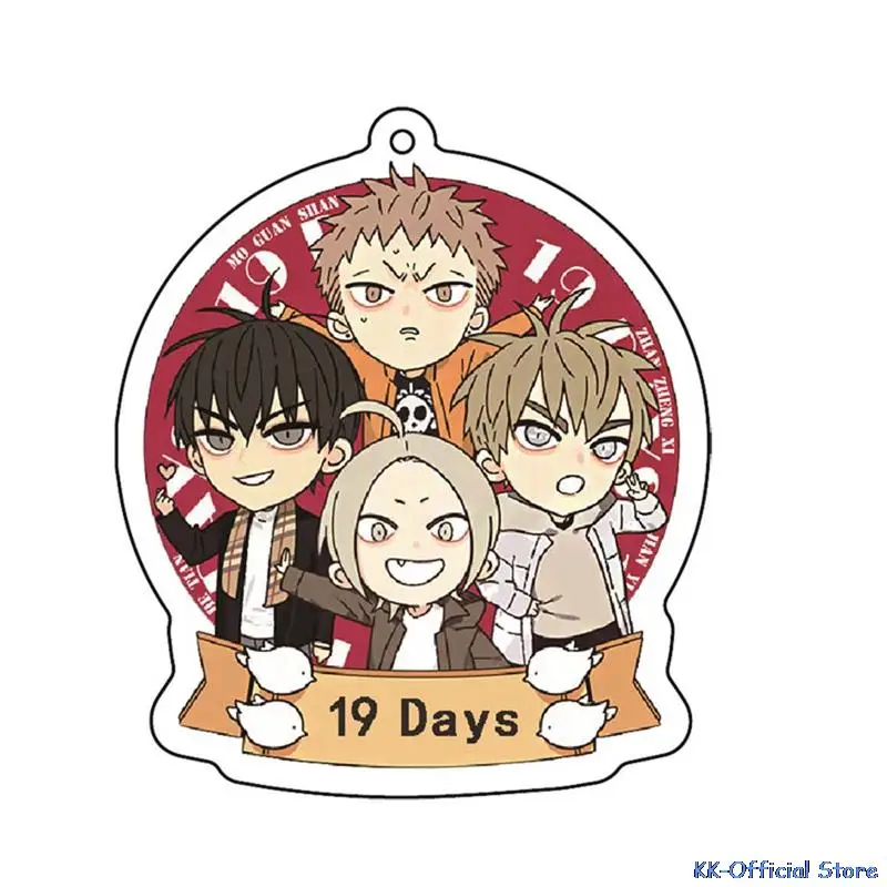 Аниме 19 дней акриловая фигурка брелок Mo Guanshan He Tian Jian Yi манга Молодежная подвеска