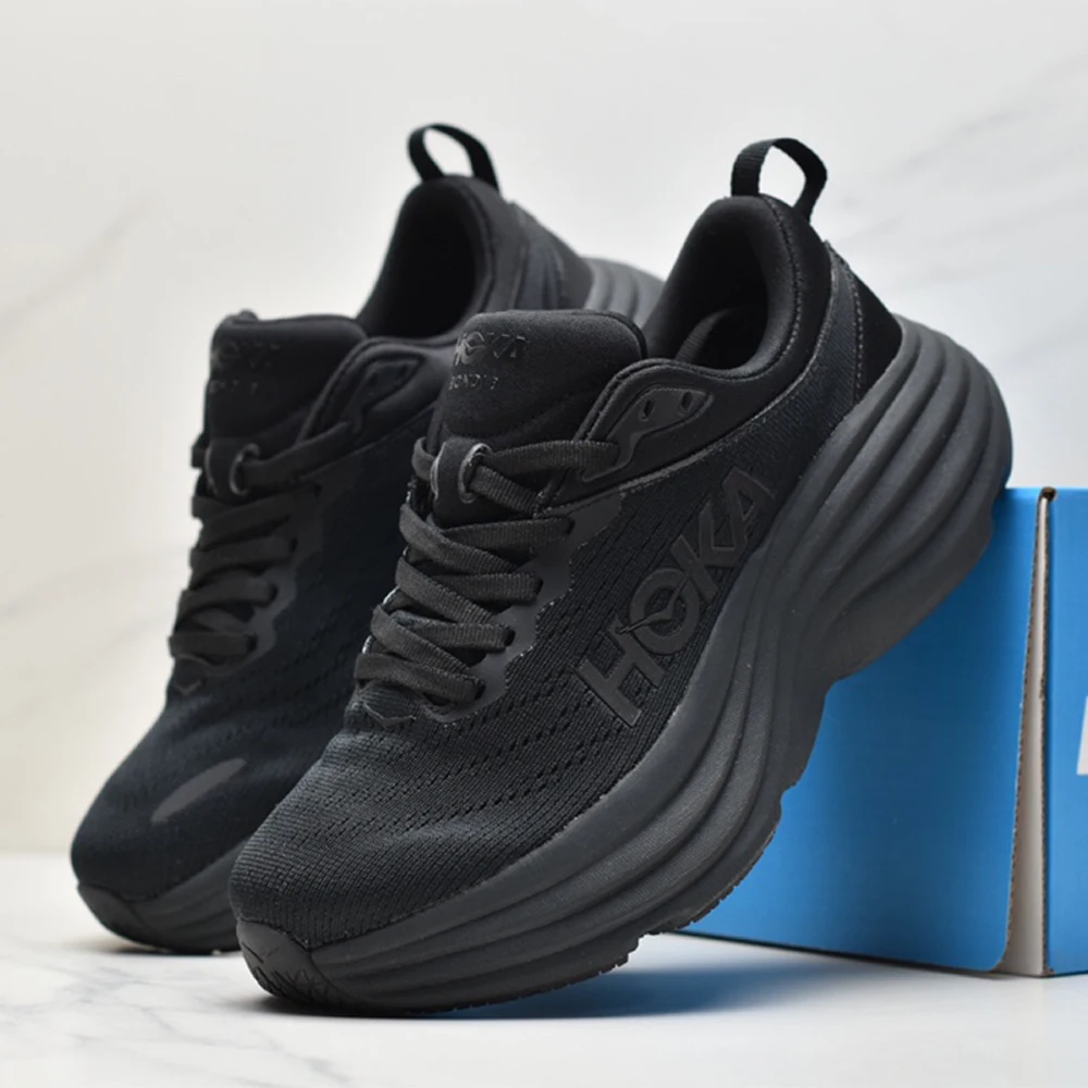 HOKA Bondi 8 Male Athletic Sports Shoes For Men Running Shoes Professional Sneakers Light Designer Mesh Outdoor Tennis Shoes