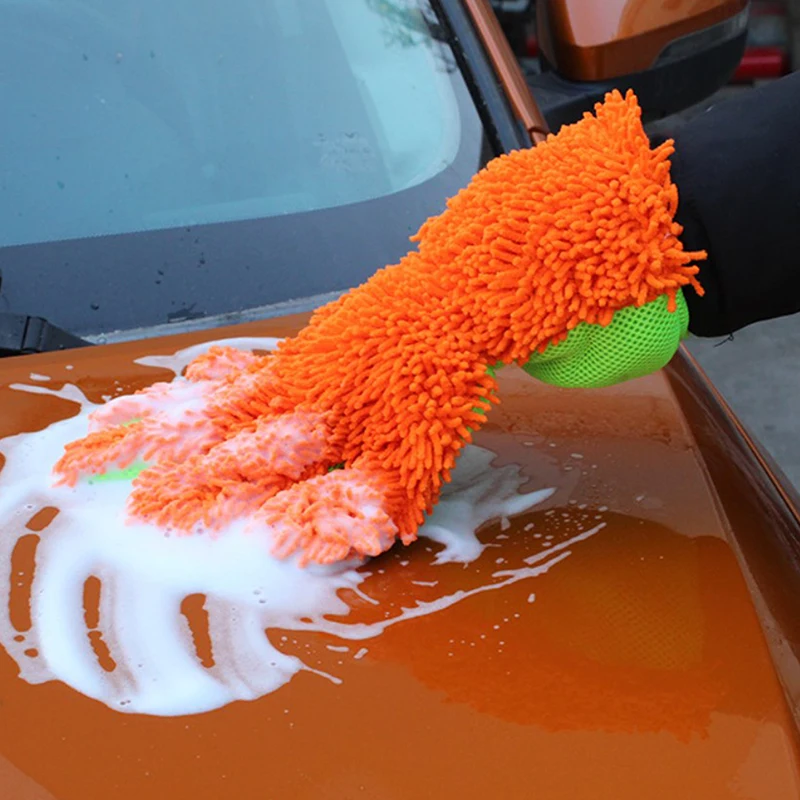 

1Pcs Ultra-Luxury Microfiber Car Wash Gloves Car Cleaning Tool Home Use Multi-function Cleaning Brush Detailing Washing Gloves