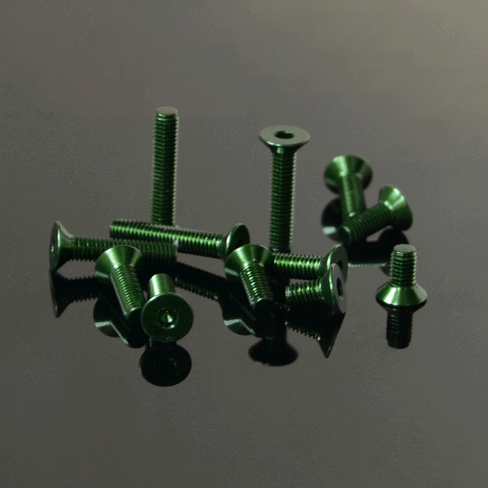 

Темно-зеленые М3x8 10 12 14 16 мм 7075 болты с плоской головкой из алюминиевого сплава Шестигранная розетка для модели самолета автомобиля «сделай ...