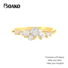 Женские обручальные кольца BOAKO, серебро 925 пробы с фиолетовым фианитом