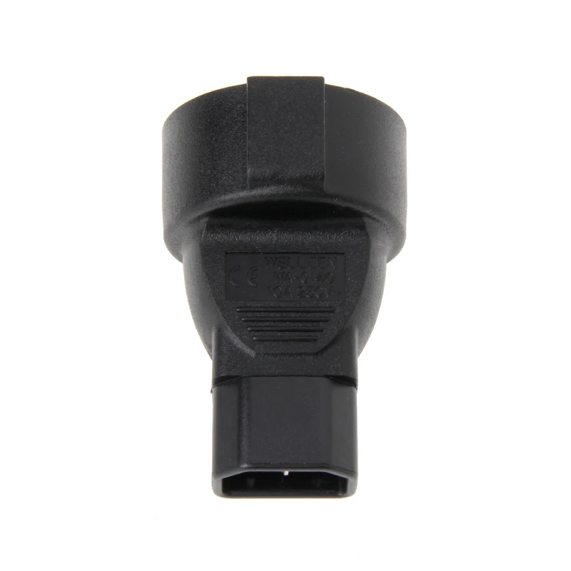 

IEC 320 C14 Male To CEE 7/7 European 3-Pin Female Power Socket Plug Adapter