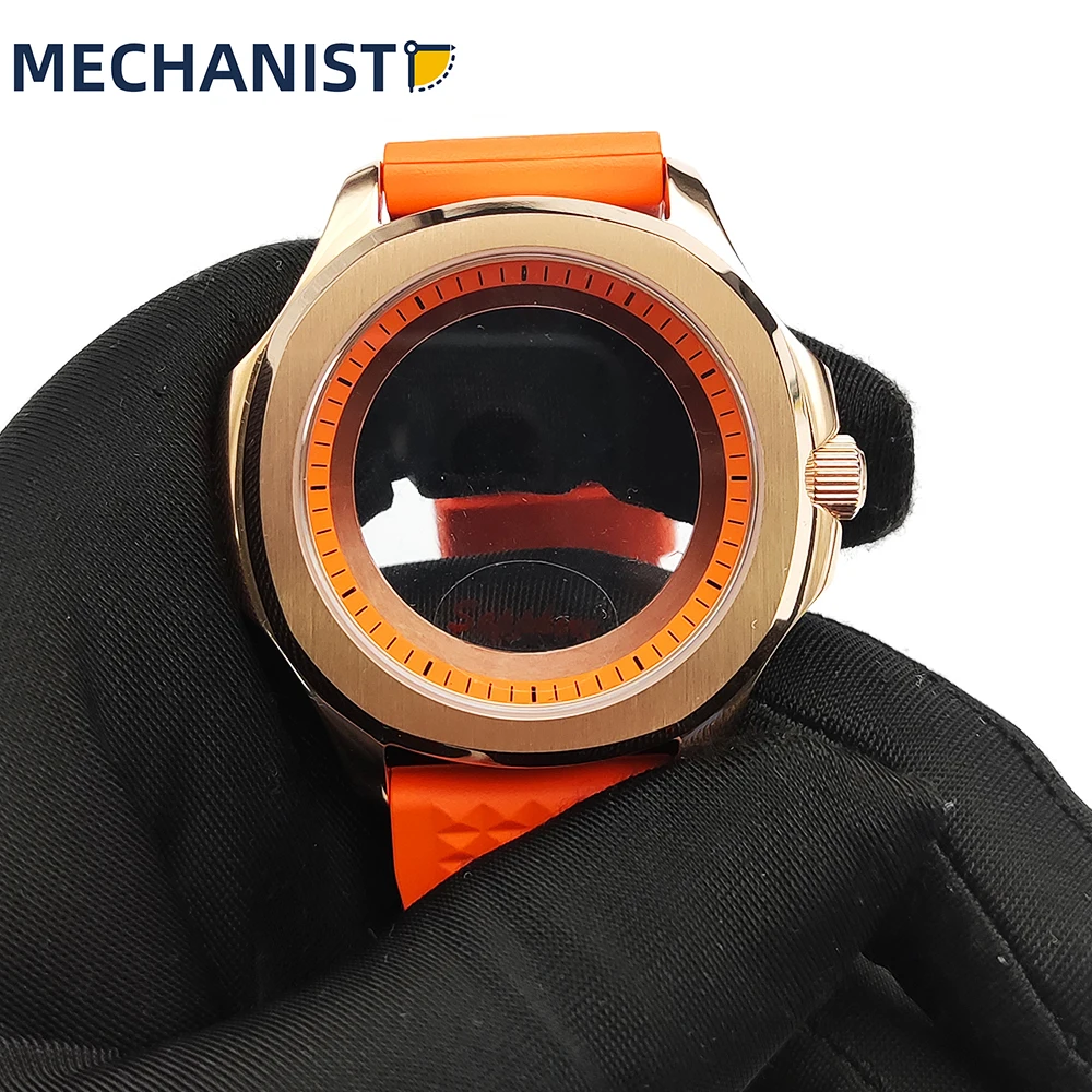 Machinist-40mm Elegant Men's Watch Accessories Rose Gold Case NH35/36/4R calibre sapphire crystal waterproof screw crown enlarge