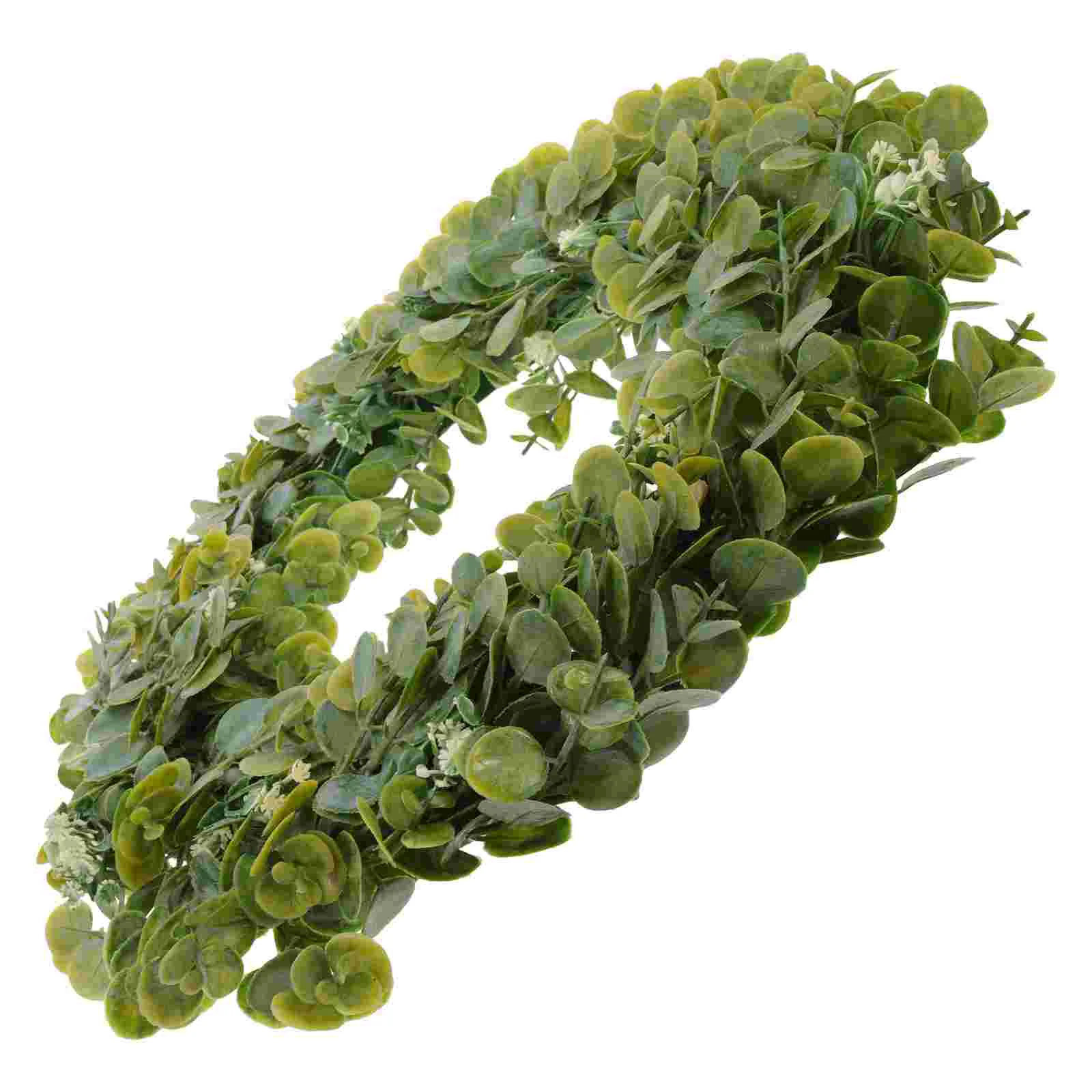 

Wreath Eucalyptus Leaf Fake Green Decoration Bay Greenery Faux Leaves Door Wreaths Garland Decor Wall Silk Farmhouse Garden