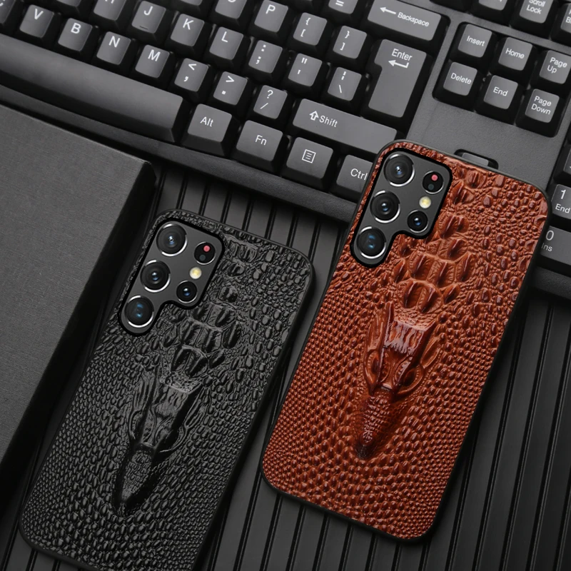 

Чехол-накладка из натуральной воловьей кожи для Samsung Galaxy S23 Ultra S22 S20 FE Note20