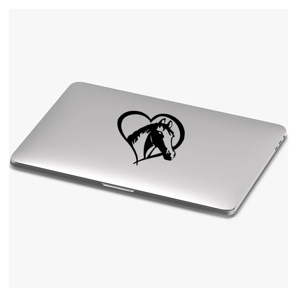 Наклейка MIGNATIS с изображением головы лошади внутри сердца наклейка на клейкой