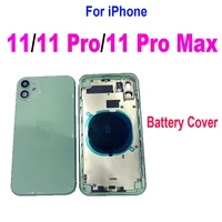 full housing for iphone 1111pro 11 pro max back glass battery cover middle frame chassis assembly replacement