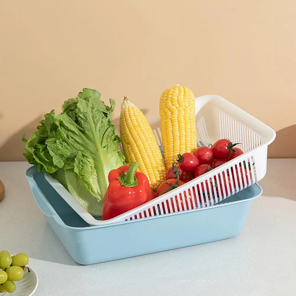 Дренажная корзина двойного назначения многофункциональный двухслойный