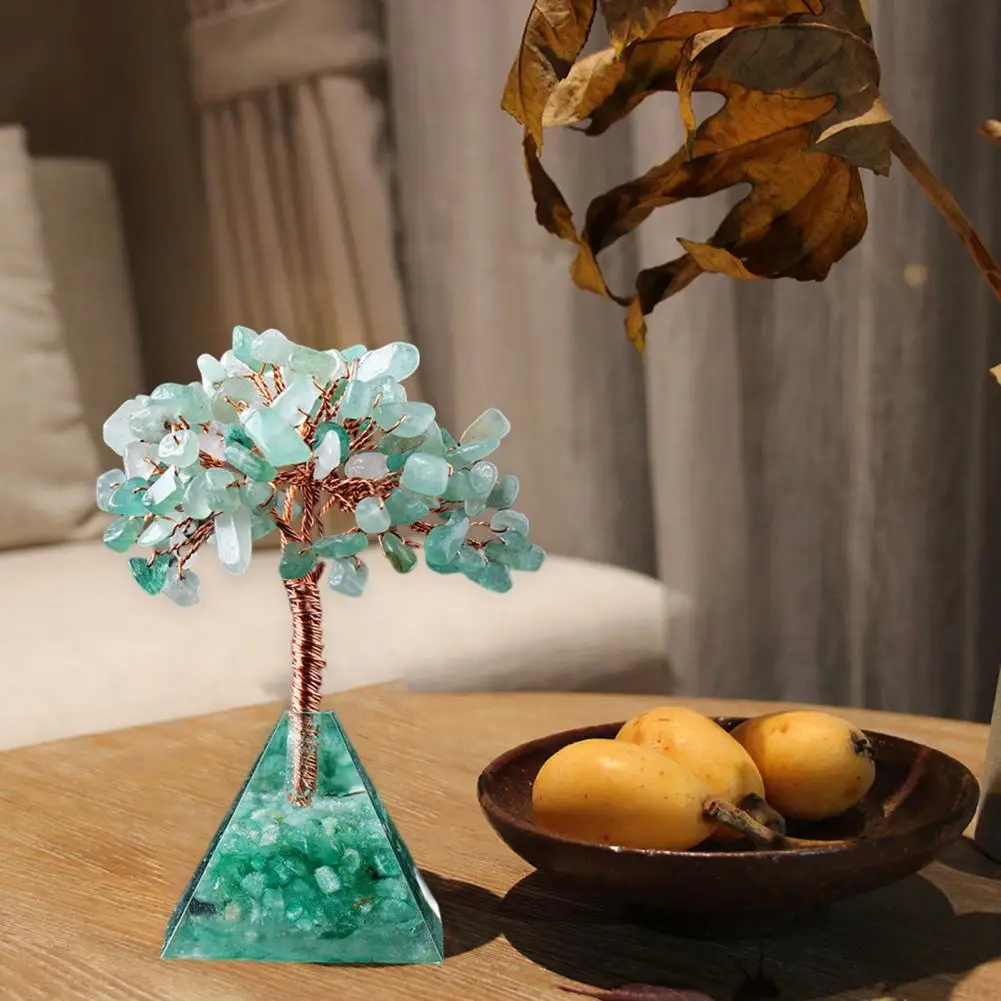 

Цветное современное настольное искусственное Хрустальное дерево, привлекательное искусственное Хрустальное дерево, имитация домашнего д...