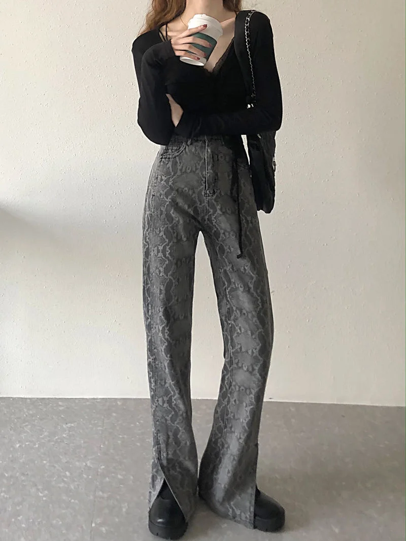 

ILARES Y2k Pant Jeans Women Vintage Clothes Women's Pants Female Clothing Baggy Jeans Woman High Waist Korean Fashion Streetwear