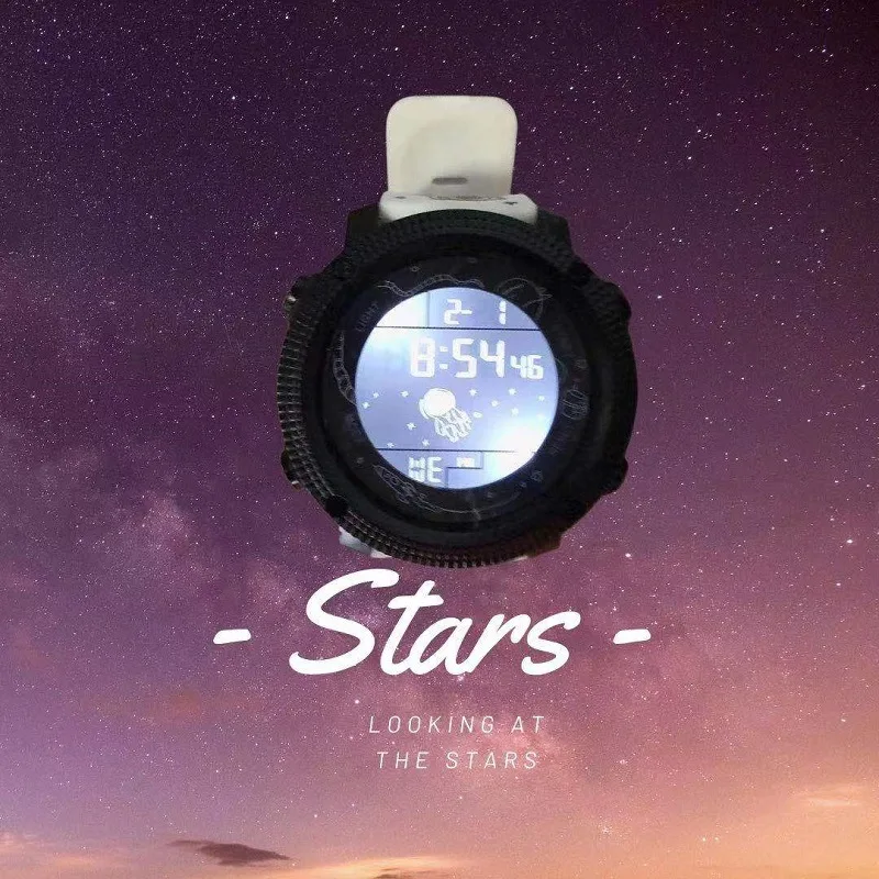 Спортивные водонепроницаемые электронные часы для детей младшей и средней школы