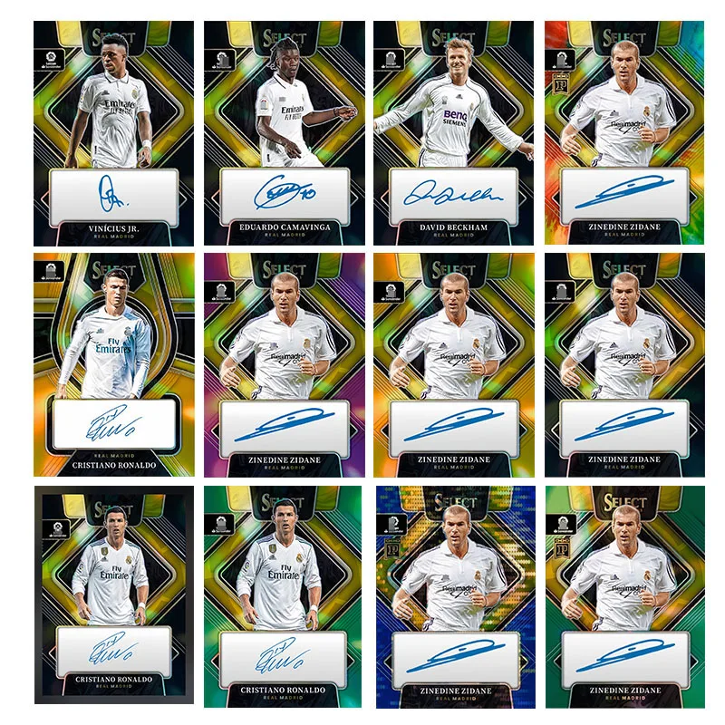 Фото Panini 2022-23 Select La Liga Карты футболиста Zidane Криштиану Роналду Коллекционные карты Вентилятор Рождественский подарок на день рождения №1