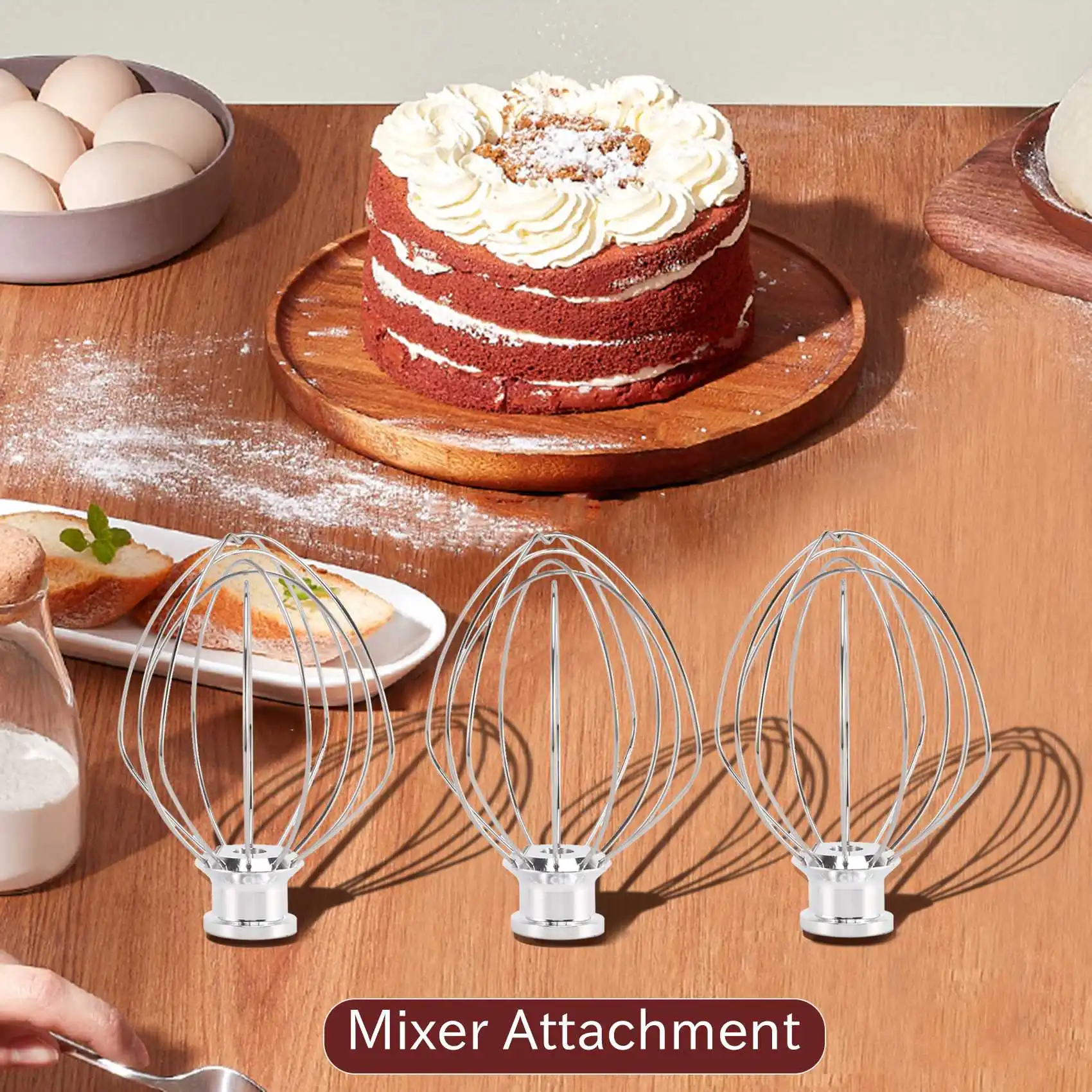 3 шт. сменная насадка для венчика миксера KitchenAid с наклонной головкой проволочный