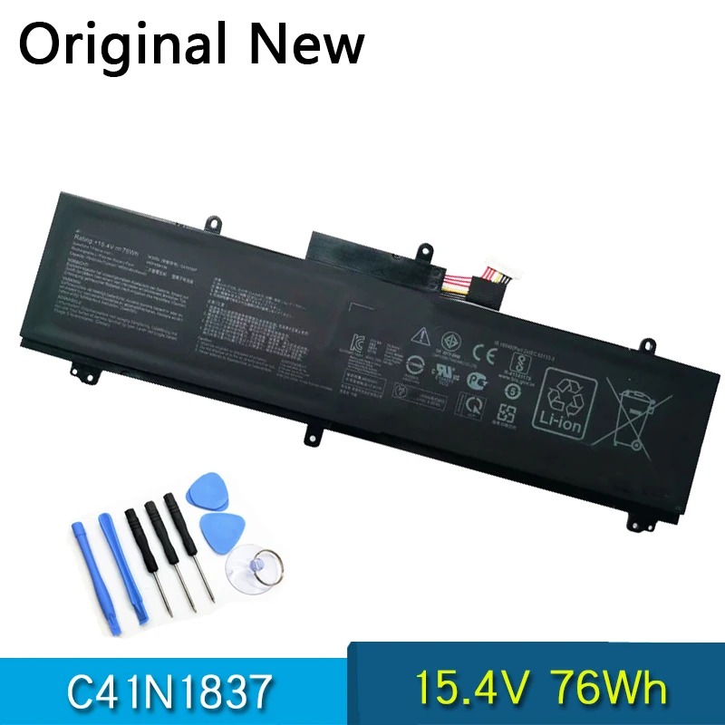 

Новинка, оригинальная модель C41N1837 Аккумулятор для ноутбука ASUS Zephyrus S M GX502 GX502GW GX502LWS GA502 GA502D GU502G GU502GU GU502GV GU502DU