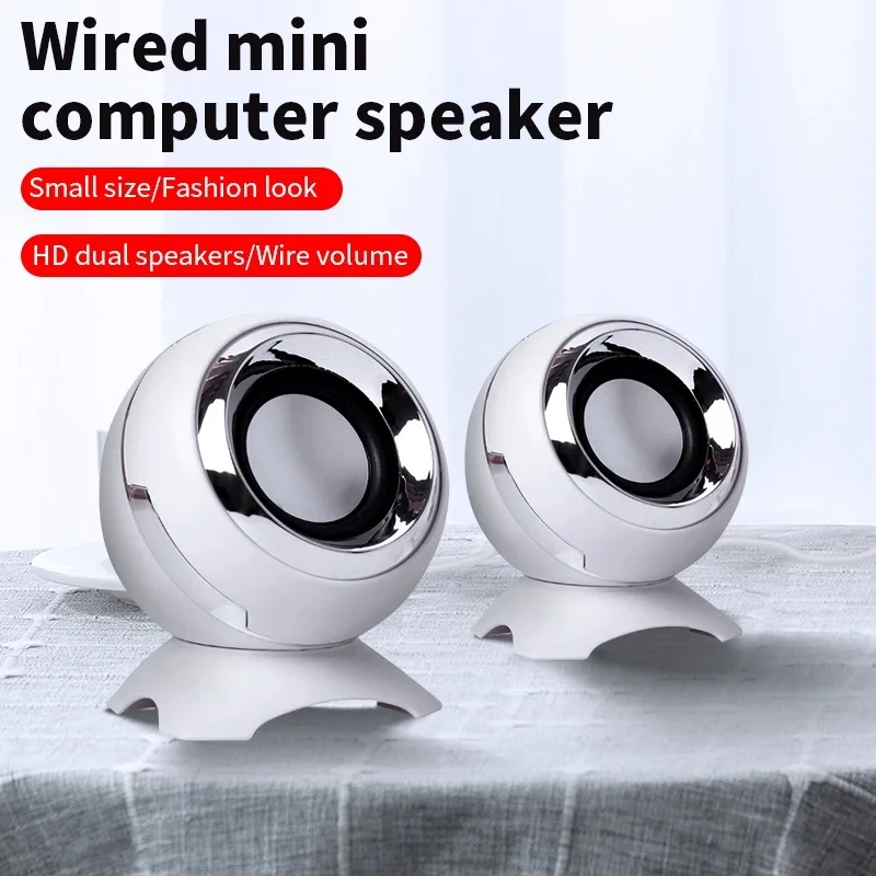 

Mini Wired Computer Speakers Bass Horns for Laptop Desktop Phone 6W Powerful Speaker USB AUX Audio Multimedia Loudspeaker