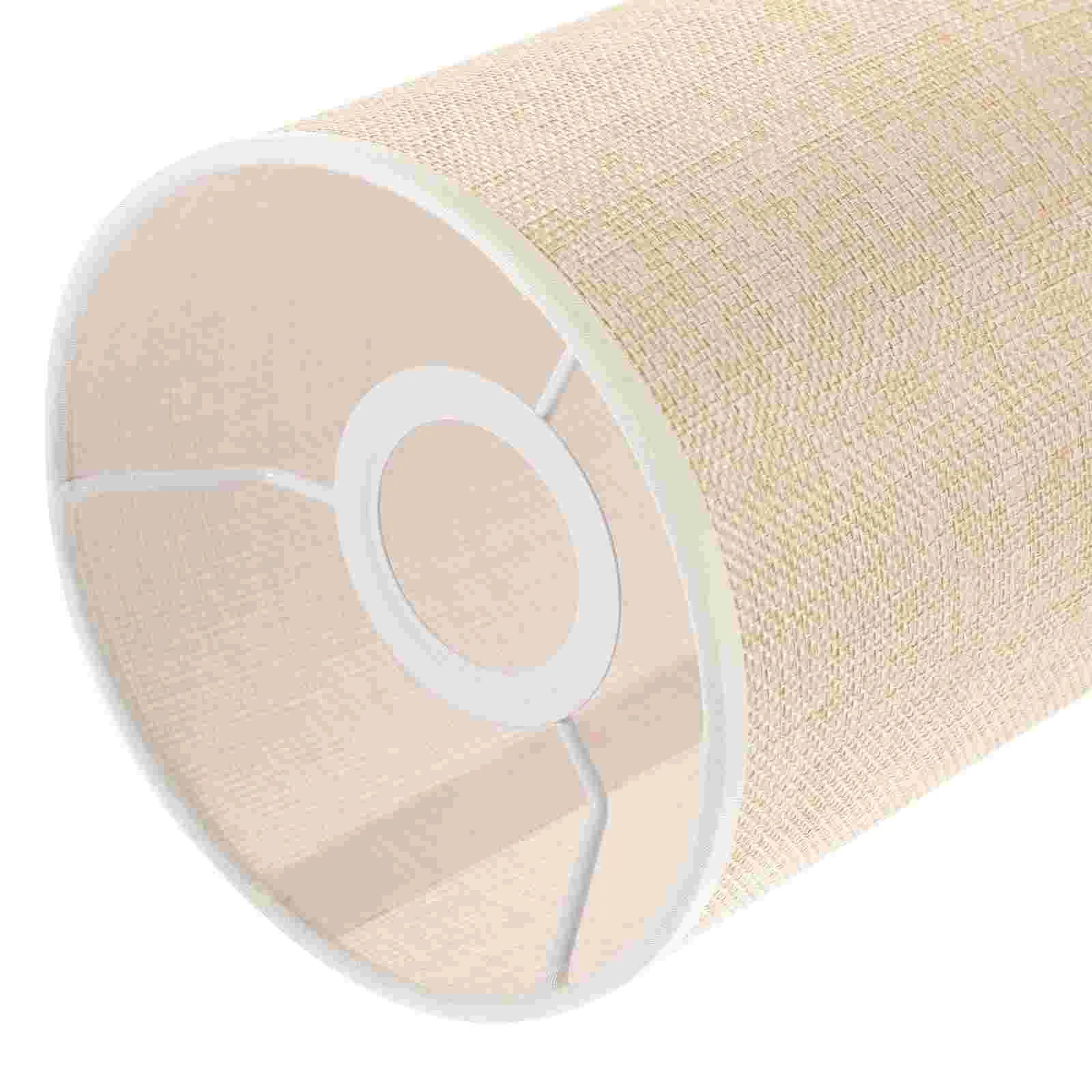 Лампы Цилиндрический льняной абажур Офисные настенные светильники Внутренняя