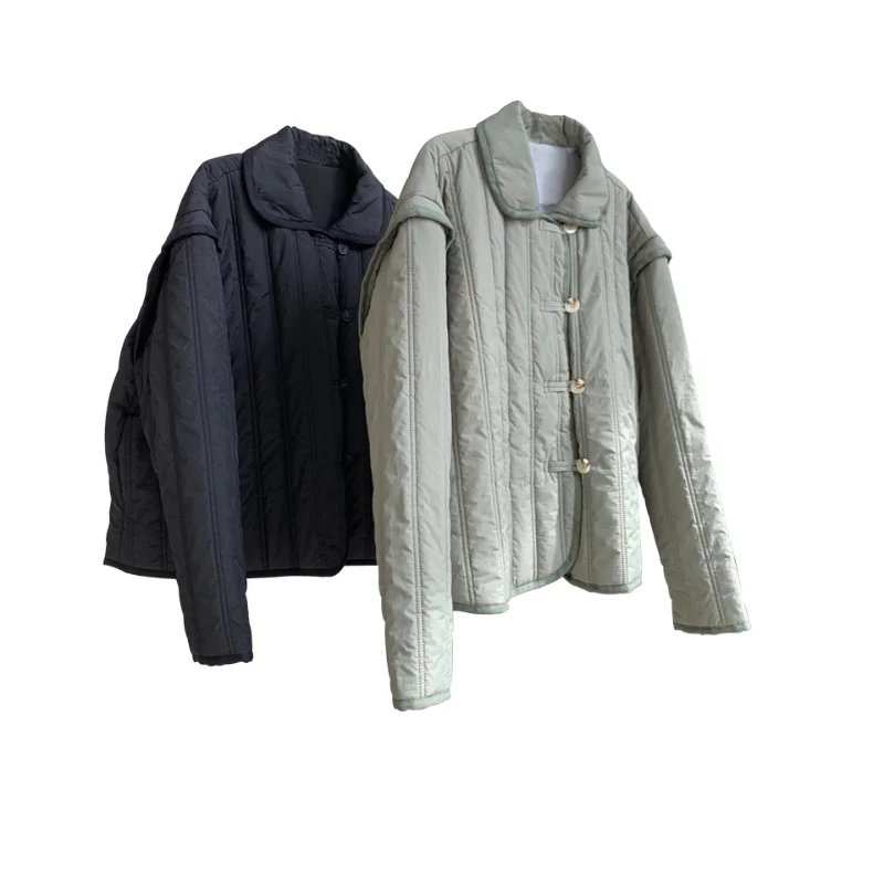 Winter New Cotton Clothes Fashion Quality Design Women's Lapel Cotton Clothes Loose Warm Comfortable Cotton Jacket Thick Jacket