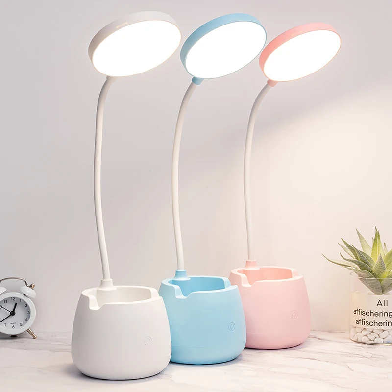 1Pc Multi Function Led USB Table Lamp Touch Dimming Bendable