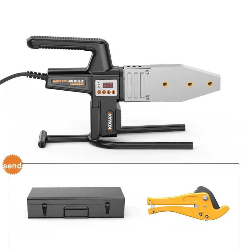 Аппарат для сварки пластика PE/PPR/PB/PPC Плавильник труб Перезаряжаемый аппарат