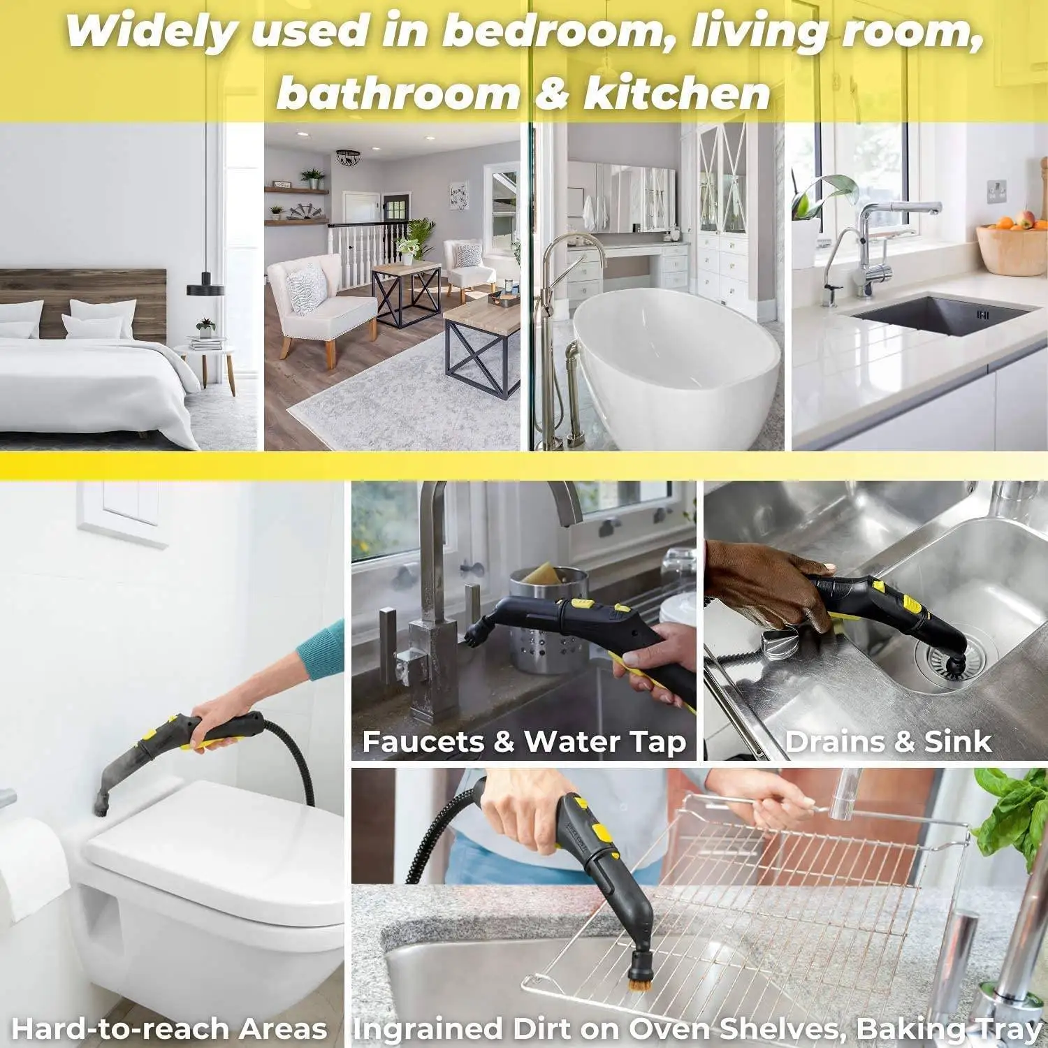 8 шт. нейлоновая + латунная проволочная щетка насадки для пароочистки