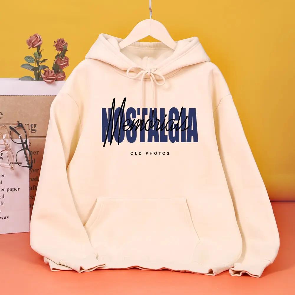 

Nostalgia Memorials Old Photos Prints Hoodie Women's Autumn Oversized Hoody Casual Fleece Hooded Zipper Fashion hoodies Woman