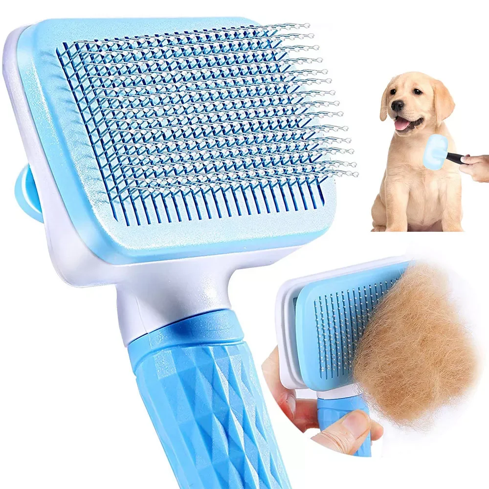 

NEW2023 Dog Hair Remover Comb Cat Dog Hair Grooming And Care Brush For Long Hair Dog Pet Removes Hairs Cleaning Bath Brush Dog S