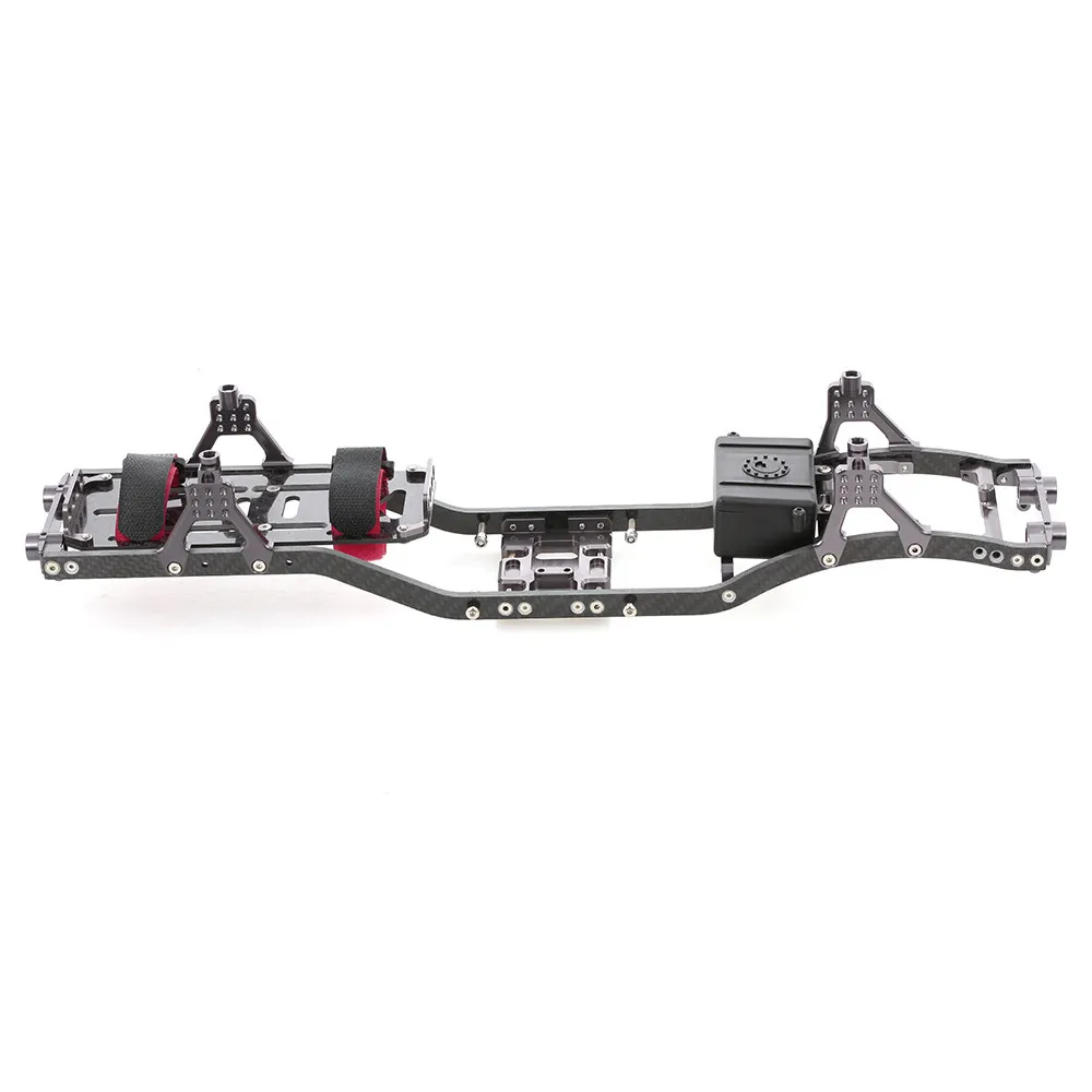 Рамка балка карбоновая графитовая шасси профессиональные рама рельсы для 1/10 осевой SCX10 RC Гусеничный грузовик внедорожник