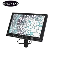 microscope hd lcd displayer 579 inches with wf10x eyepiece for stereo or biological microscope monitor screen video