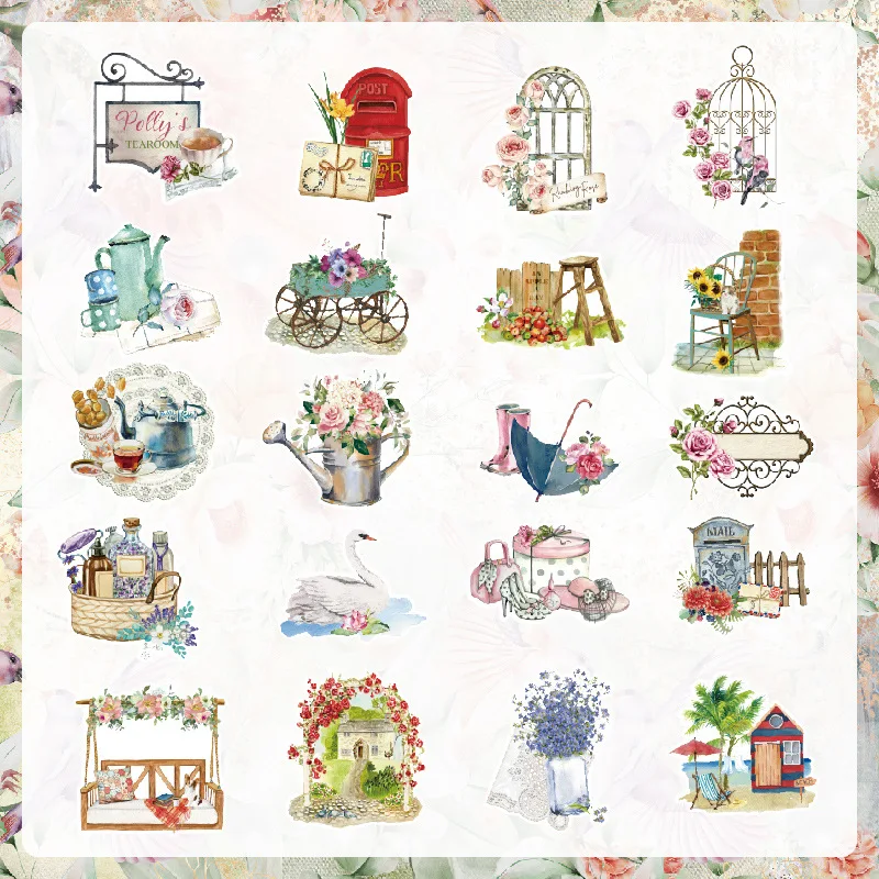 40 шт. набор винтажных наклеек для скрапбукинга планировщика