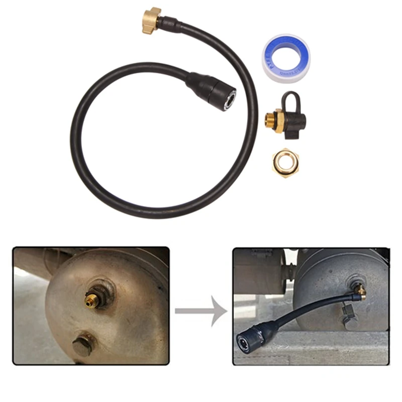 

60CM Truck Air Storage Tank Intake Connection Pipe Truck Trailer Air Cartridge Truck Dust Collector