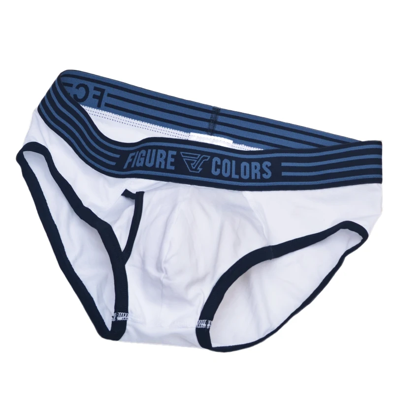 2 Pieces Solid Men's Triangle Underwear Cotton Simple U Convex Bag Breathable Comfortable Shorts Head Youth Sweat-Absorbing Men